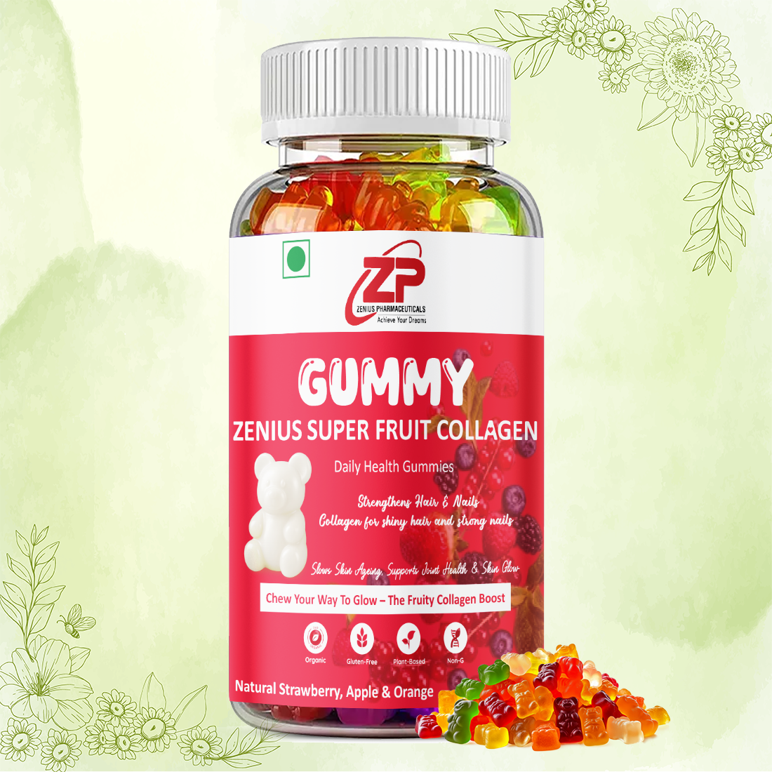 Zenius Super Fruit Collagen Gummies