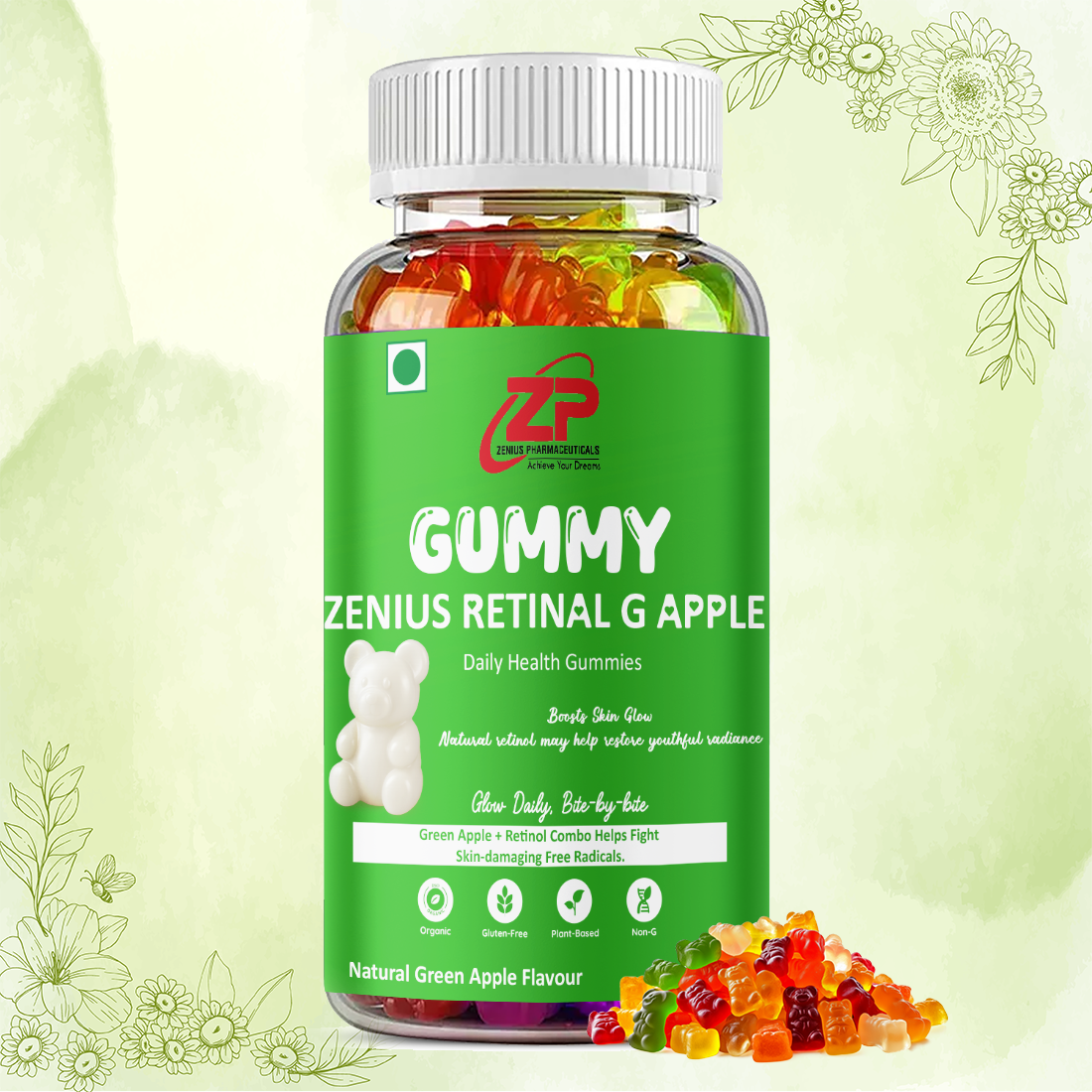 Zenius Retinal G Apple Gummies