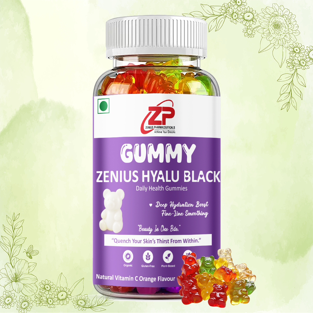 Zenius Hyalu Black Gummies
